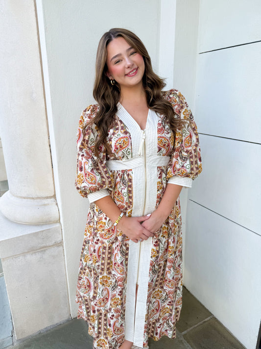 Autumn Vale Midi Dress