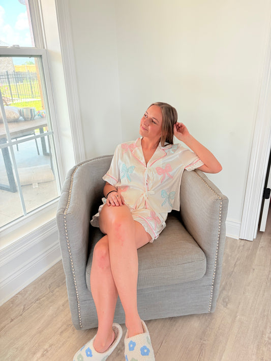 Bows and Bedtime PJ Set