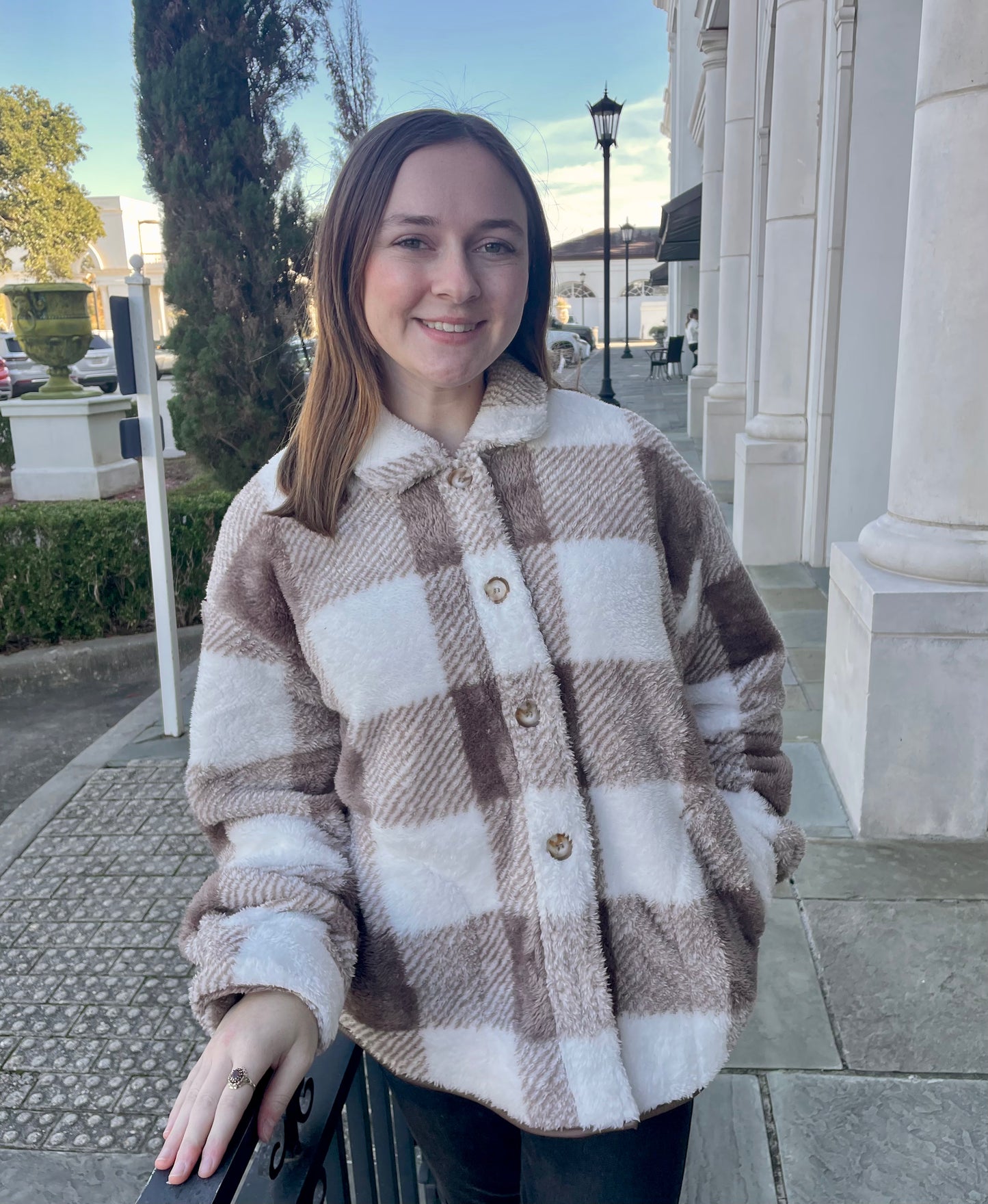 Sherpa Plaid Jacket