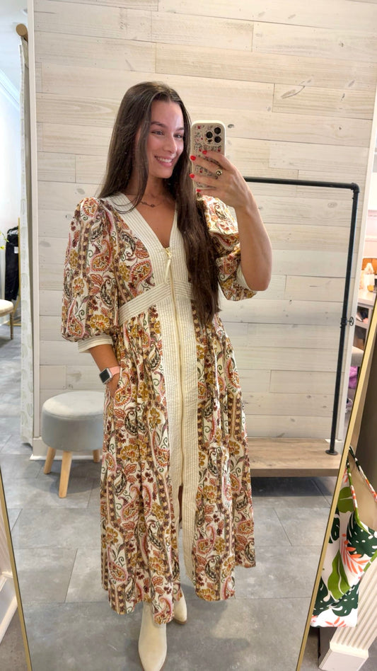 Autumn Vale Midi Dress