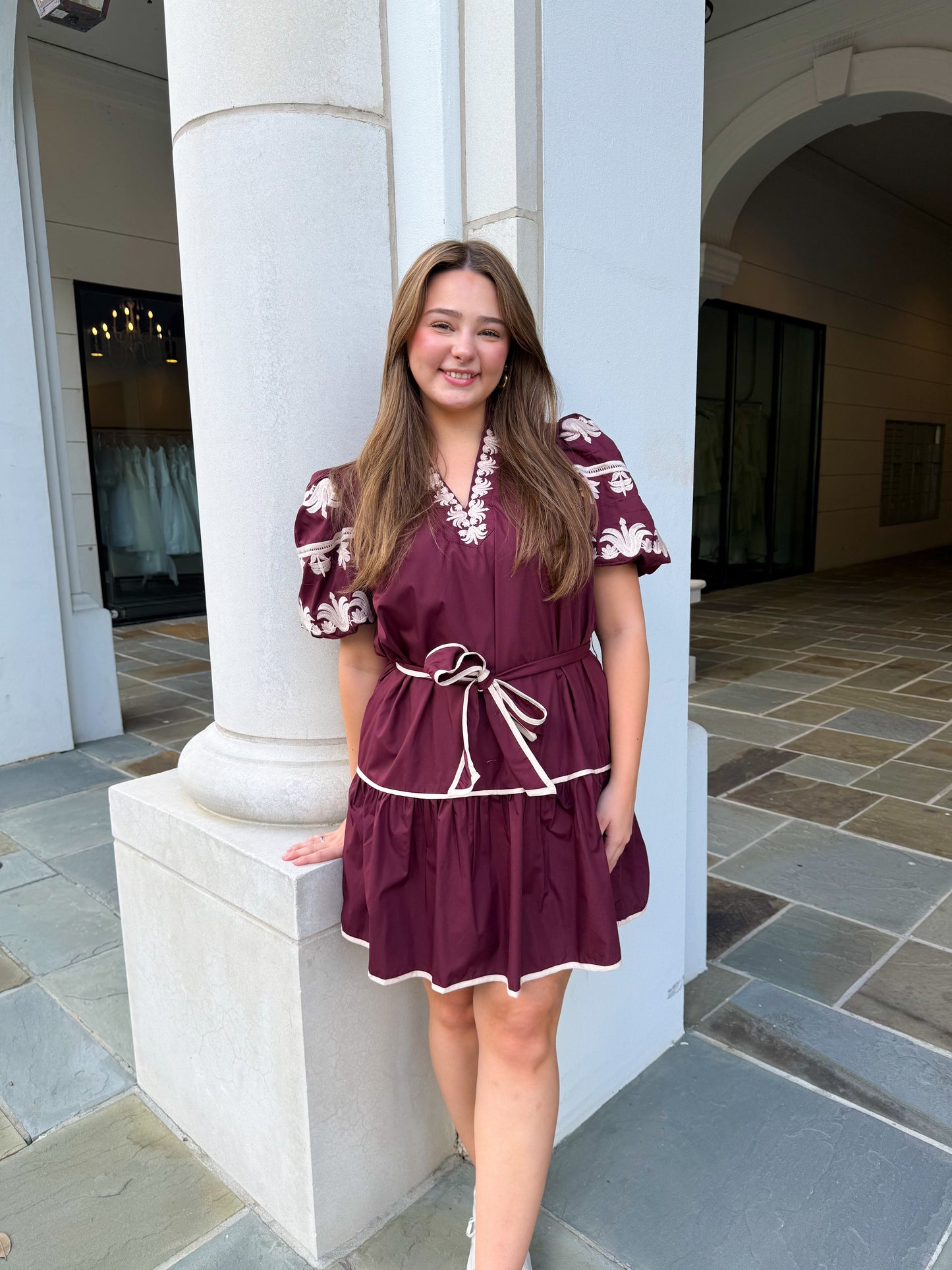 Wine Court Dress