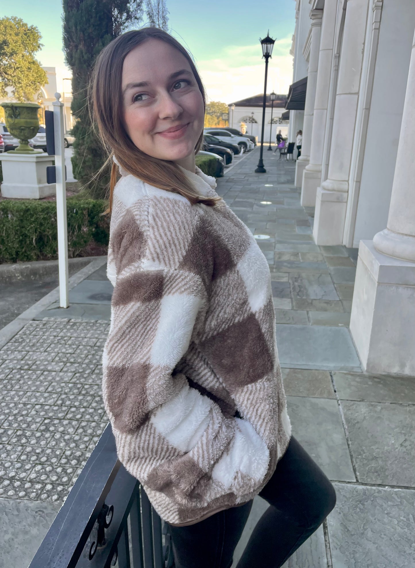 Sherpa Plaid Jacket