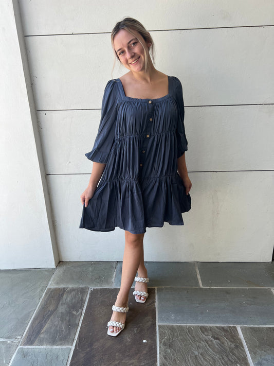 Satin Babydoll Dress