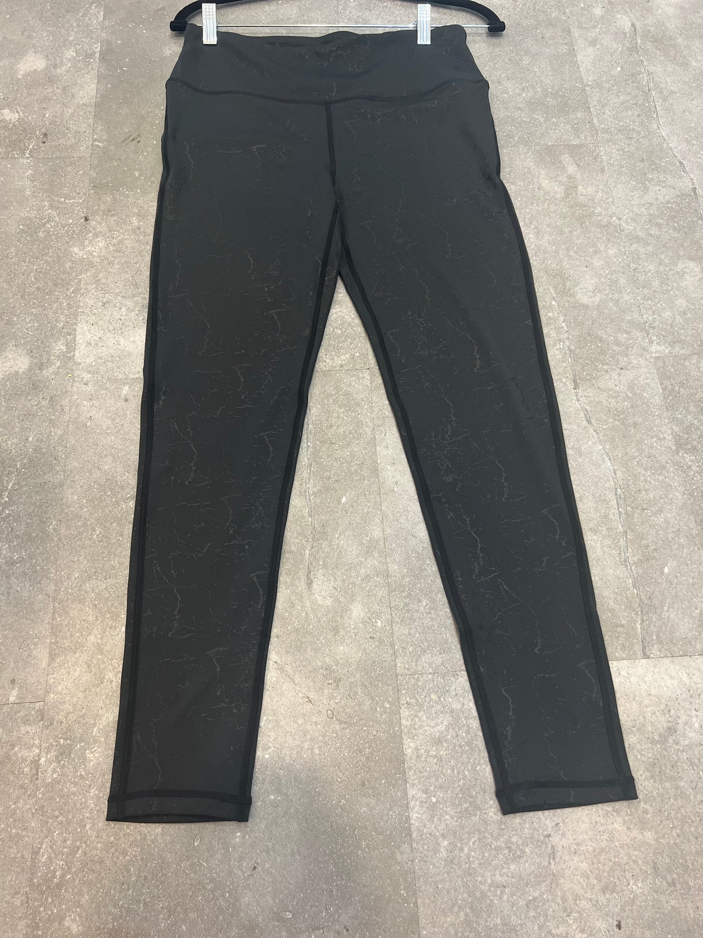 Dark Marble Print High Waist Leggins
