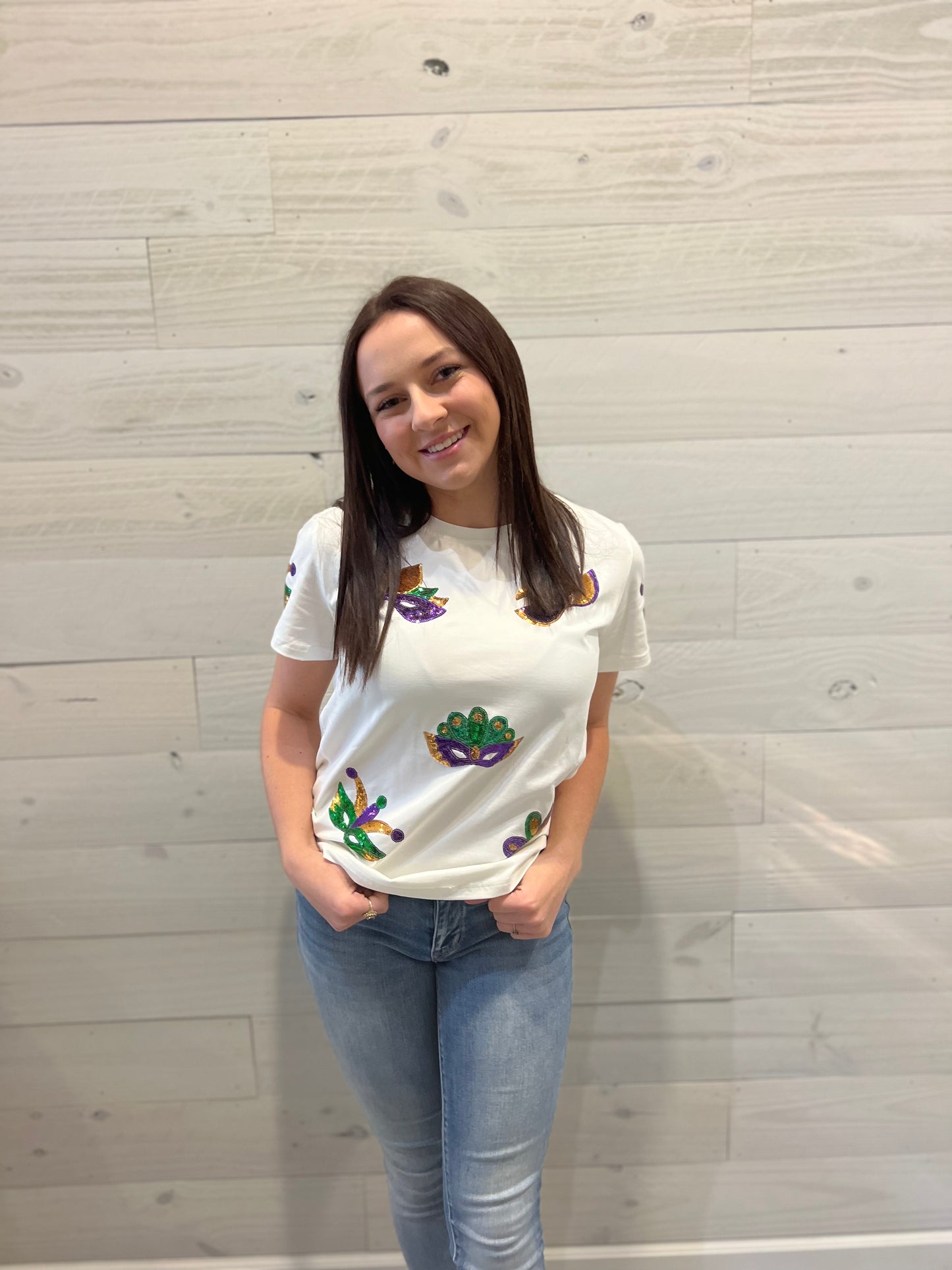 Mardi Gras Mask Tee