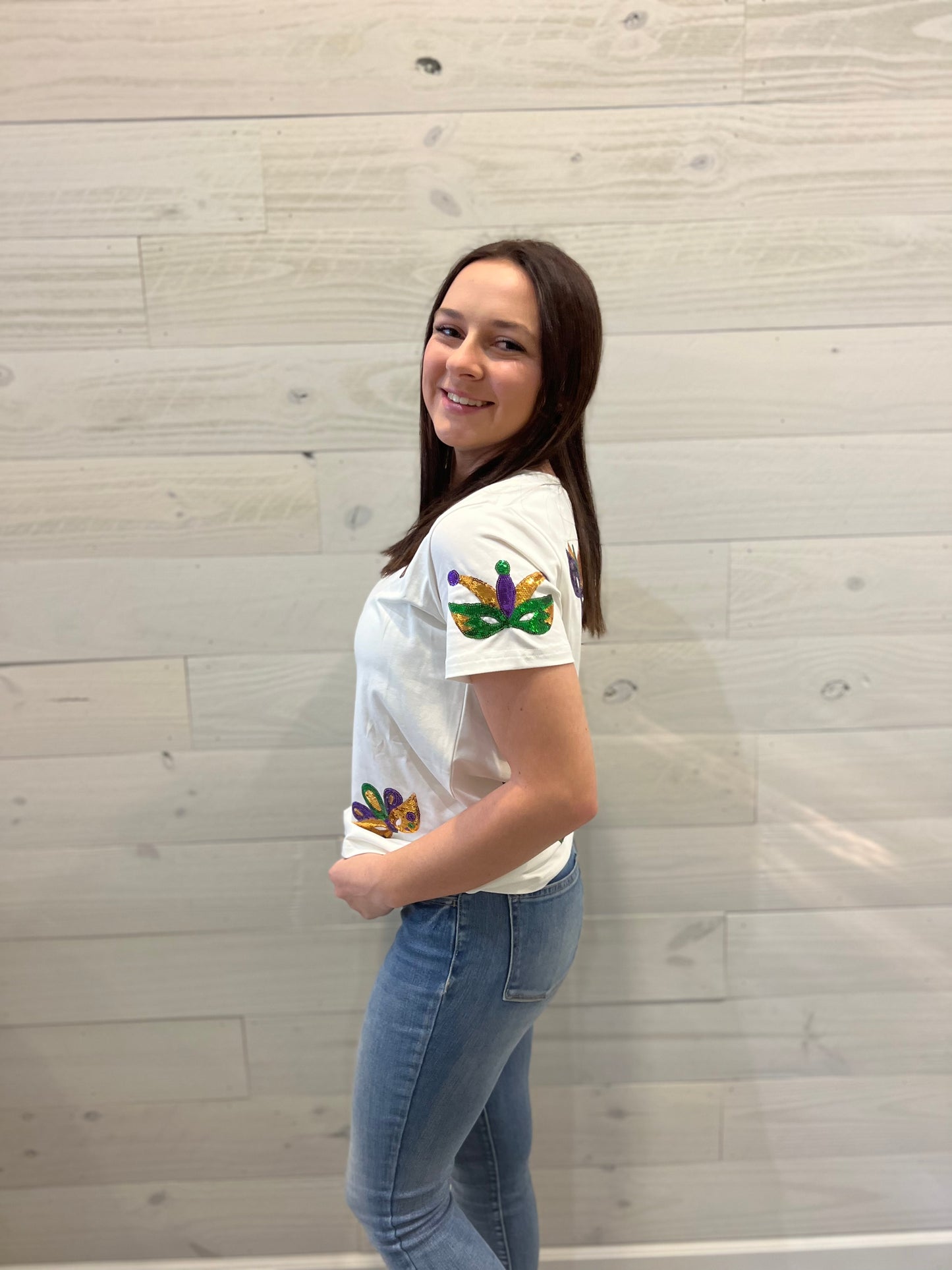 Mardi Gras Mask Tee