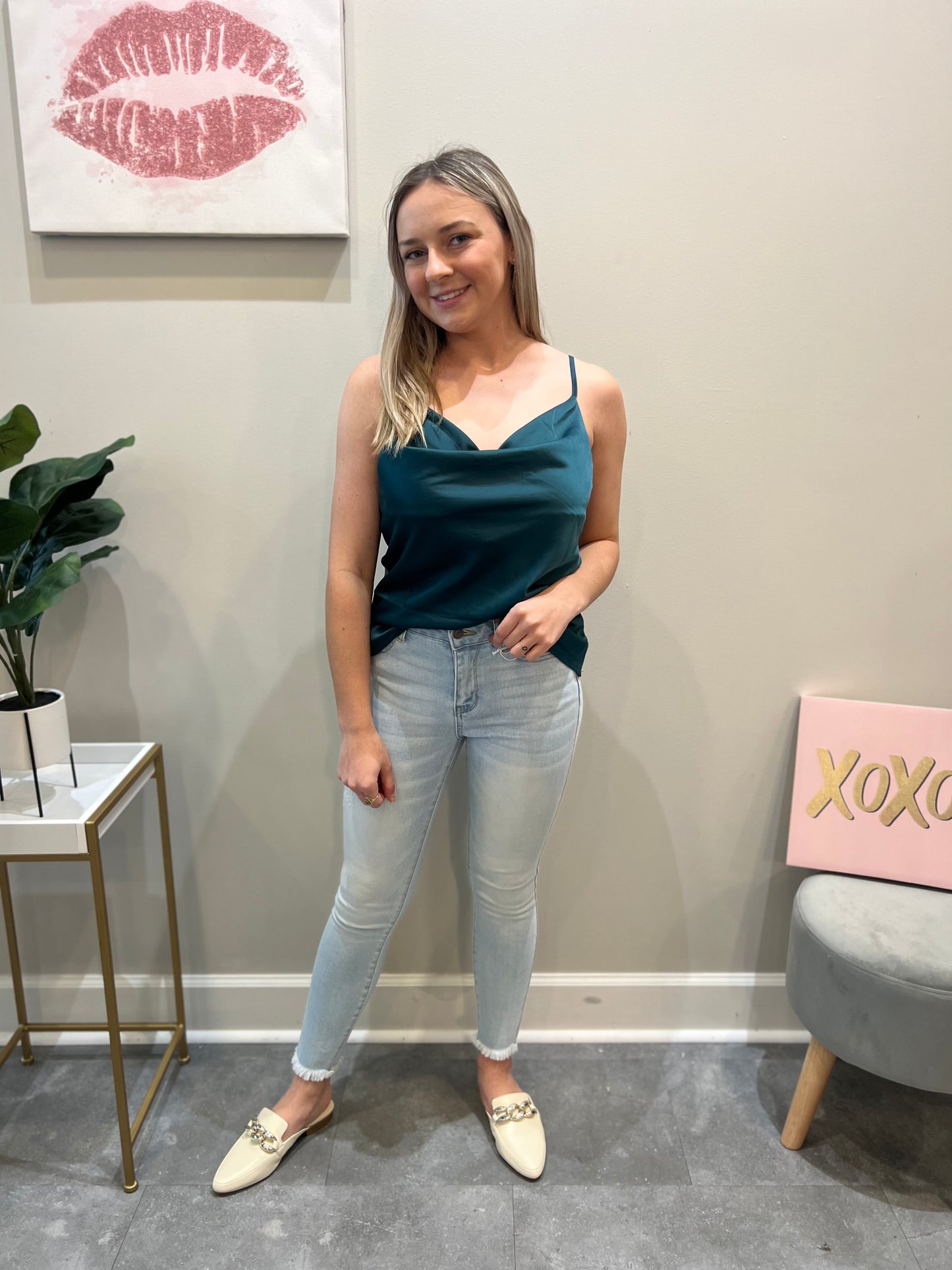 The Glam Satin Cami