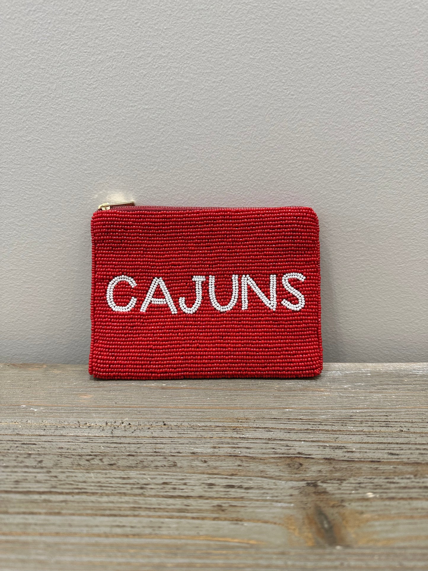 Game Day Beaded Pouch