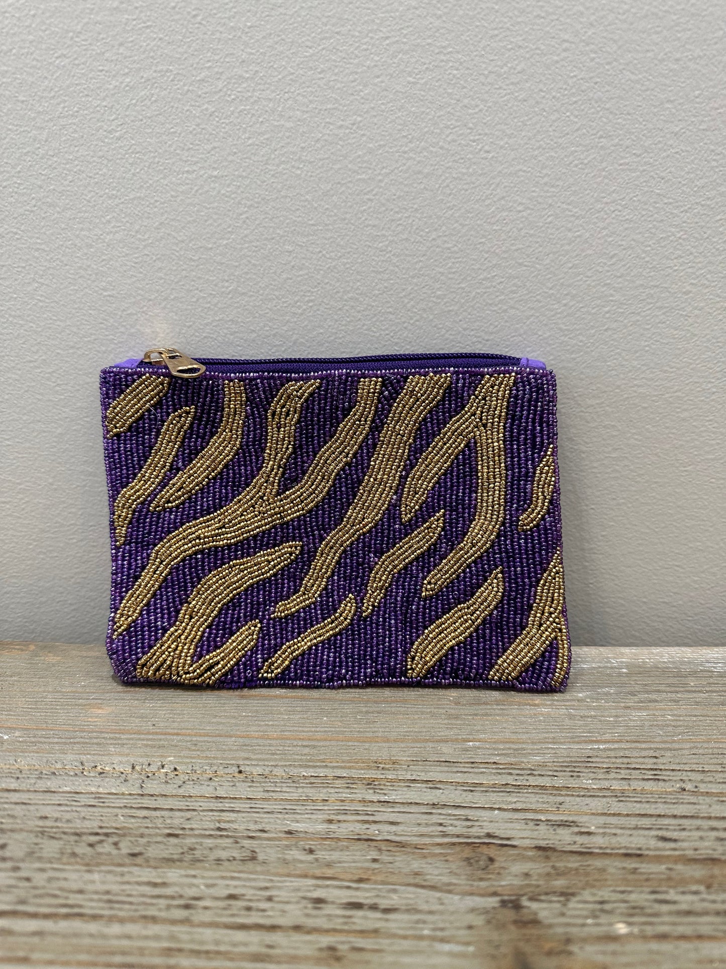 Game Day Beaded Pouch