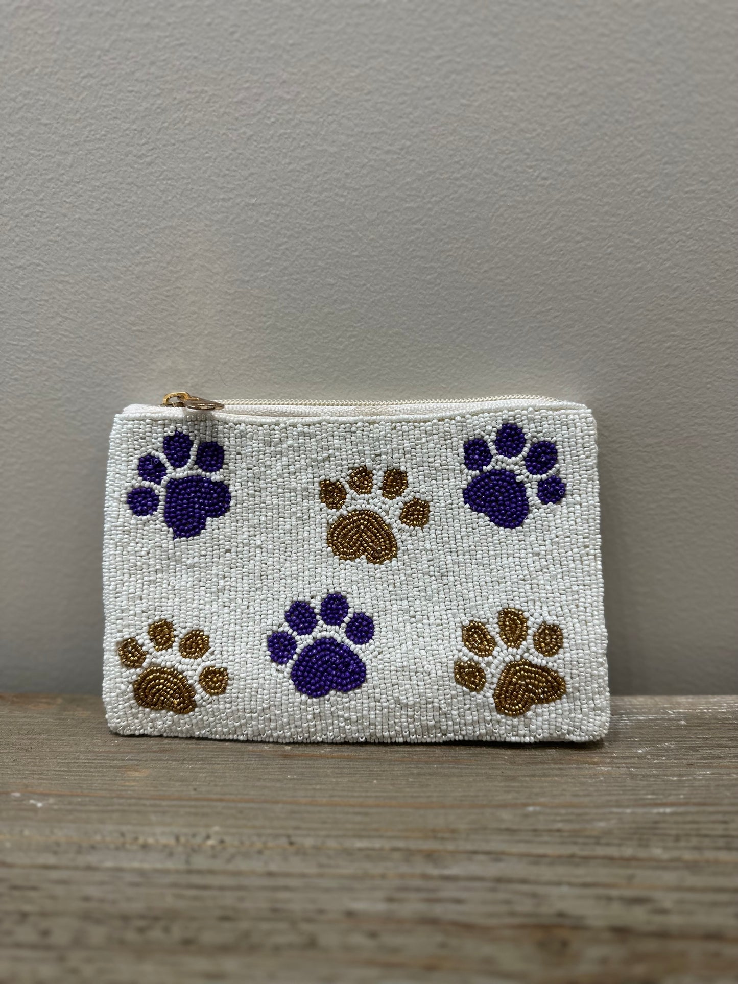Game Day Beaded Pouch