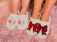 Red Bow Slippers