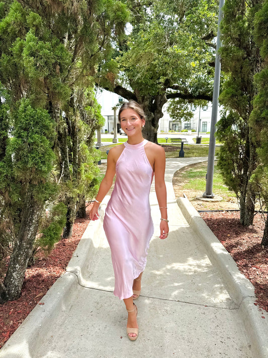 Sunset Satin Dress
