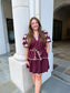 Wine Court Dress
