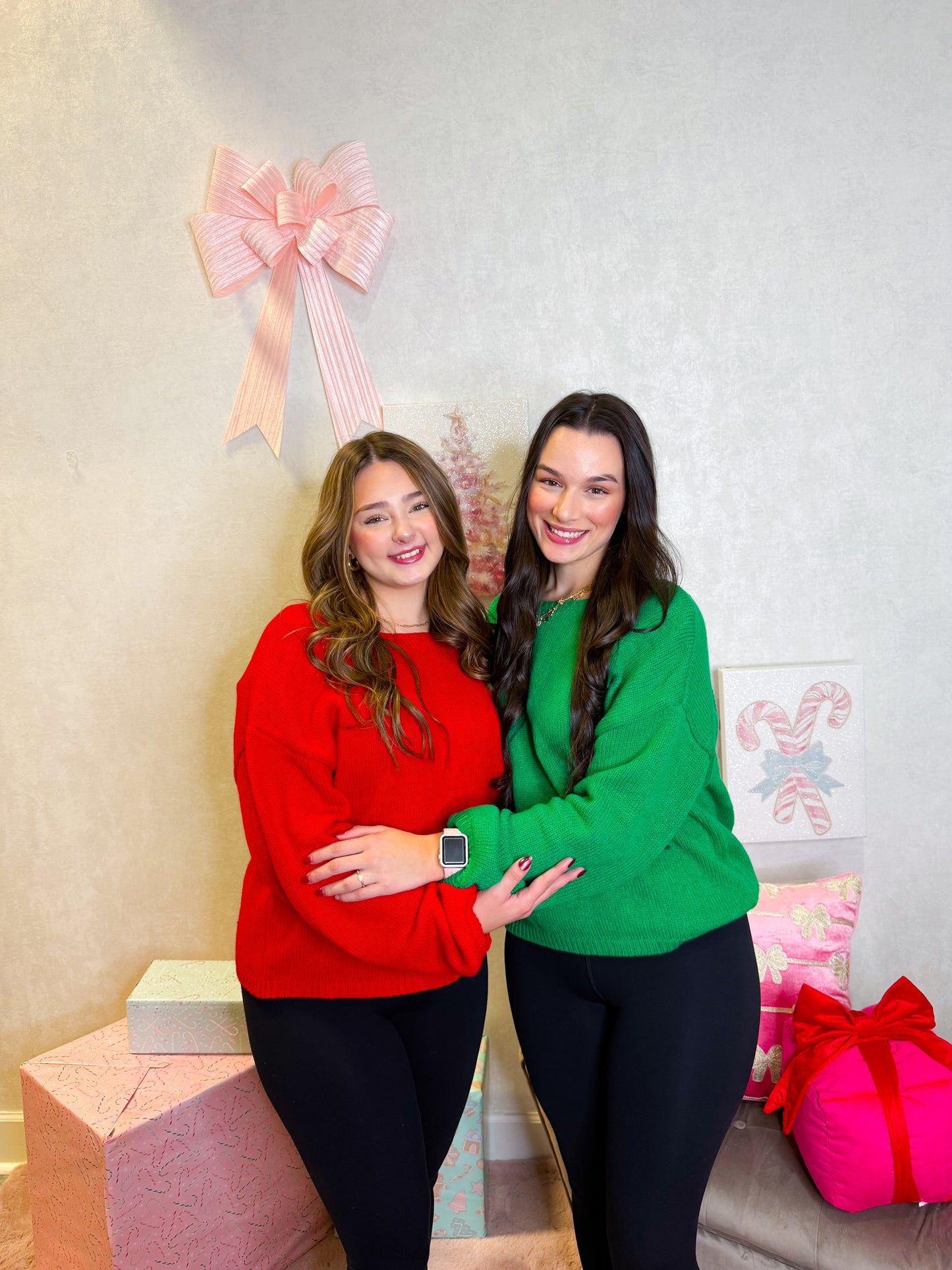 Bow Bliss Festive Sweater