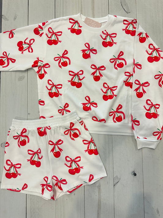 Cherry Bow Shorts