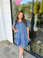 Denim Charm Mini Dress