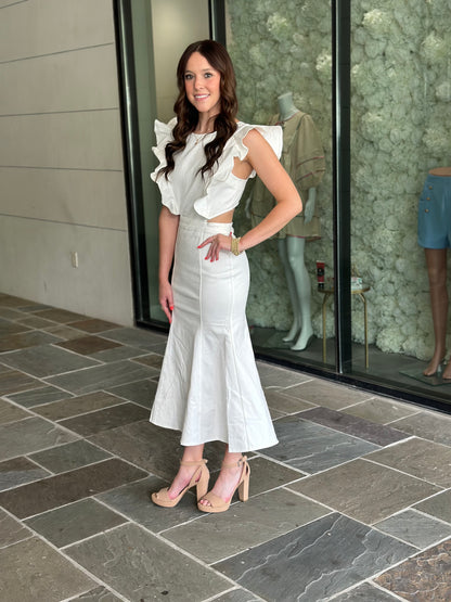 All Eyes On Me Denim Dress