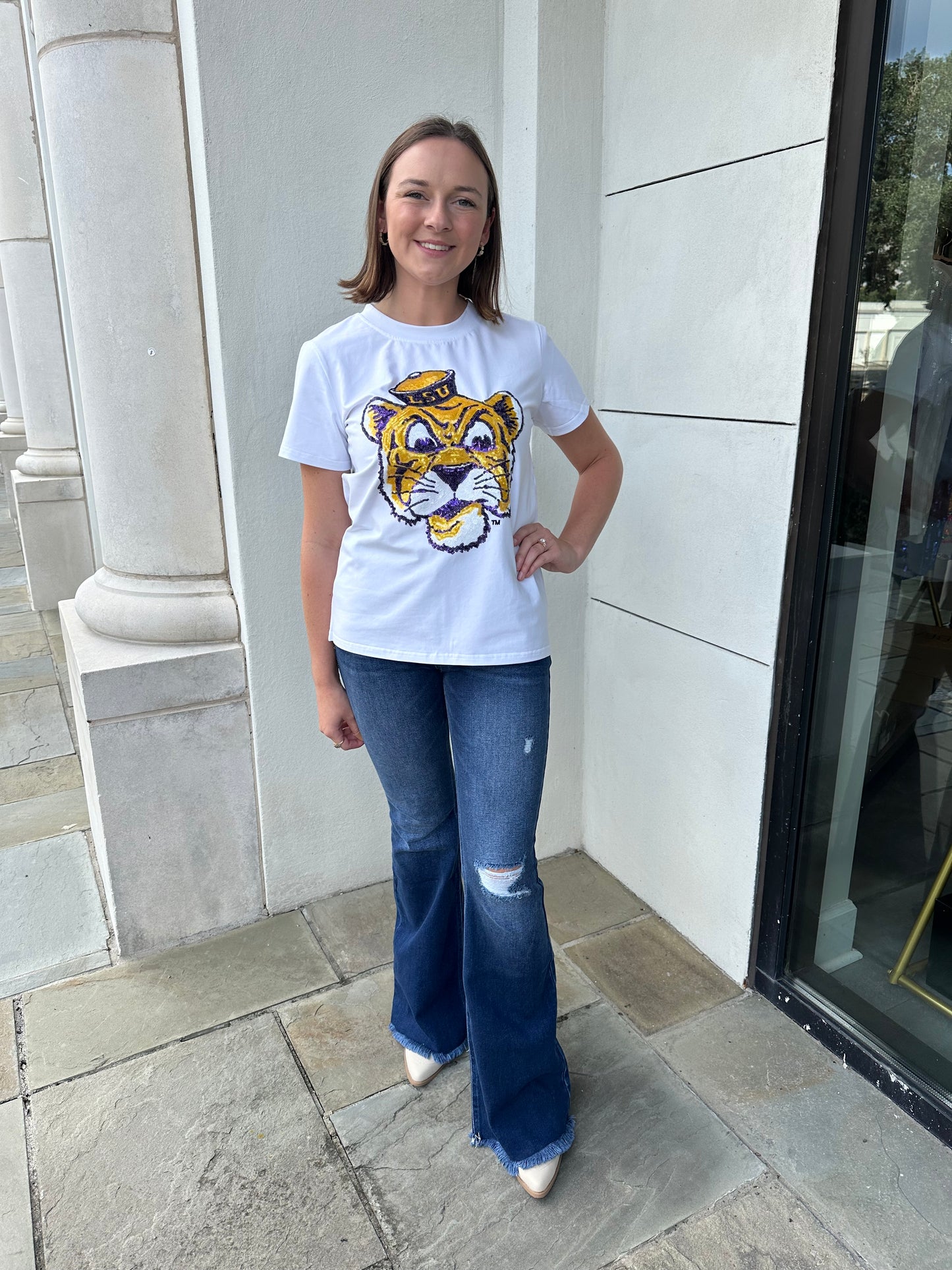 LSU Tiger Head Top