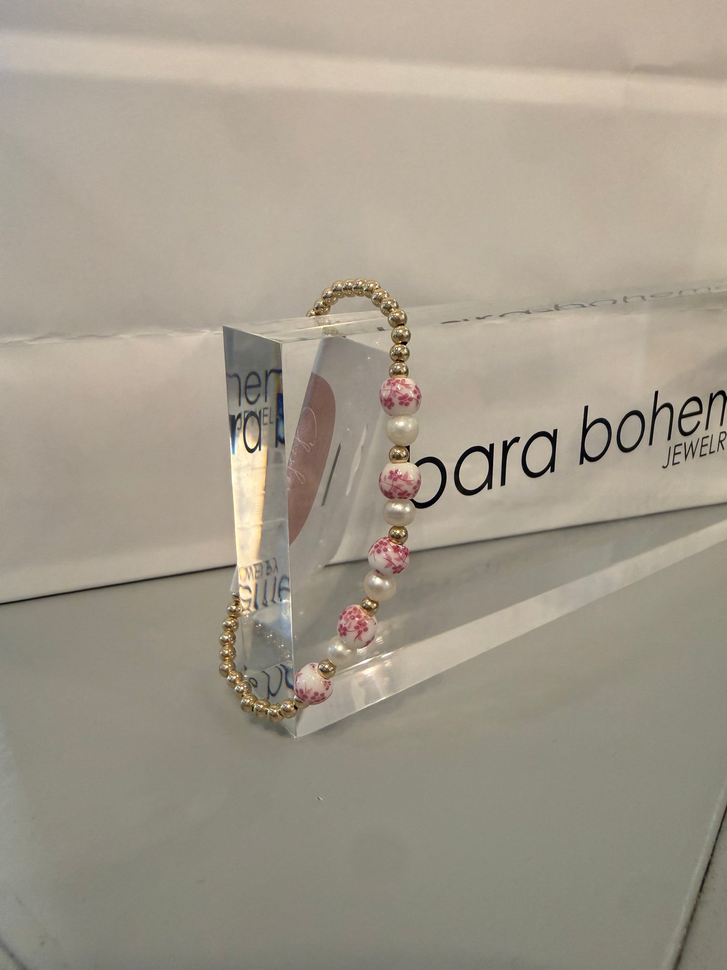 B Peony Pink Bracelet