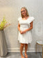 TCEC White Flutter Sleeve