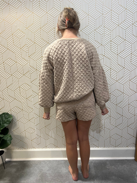 Quilted Lounge Top