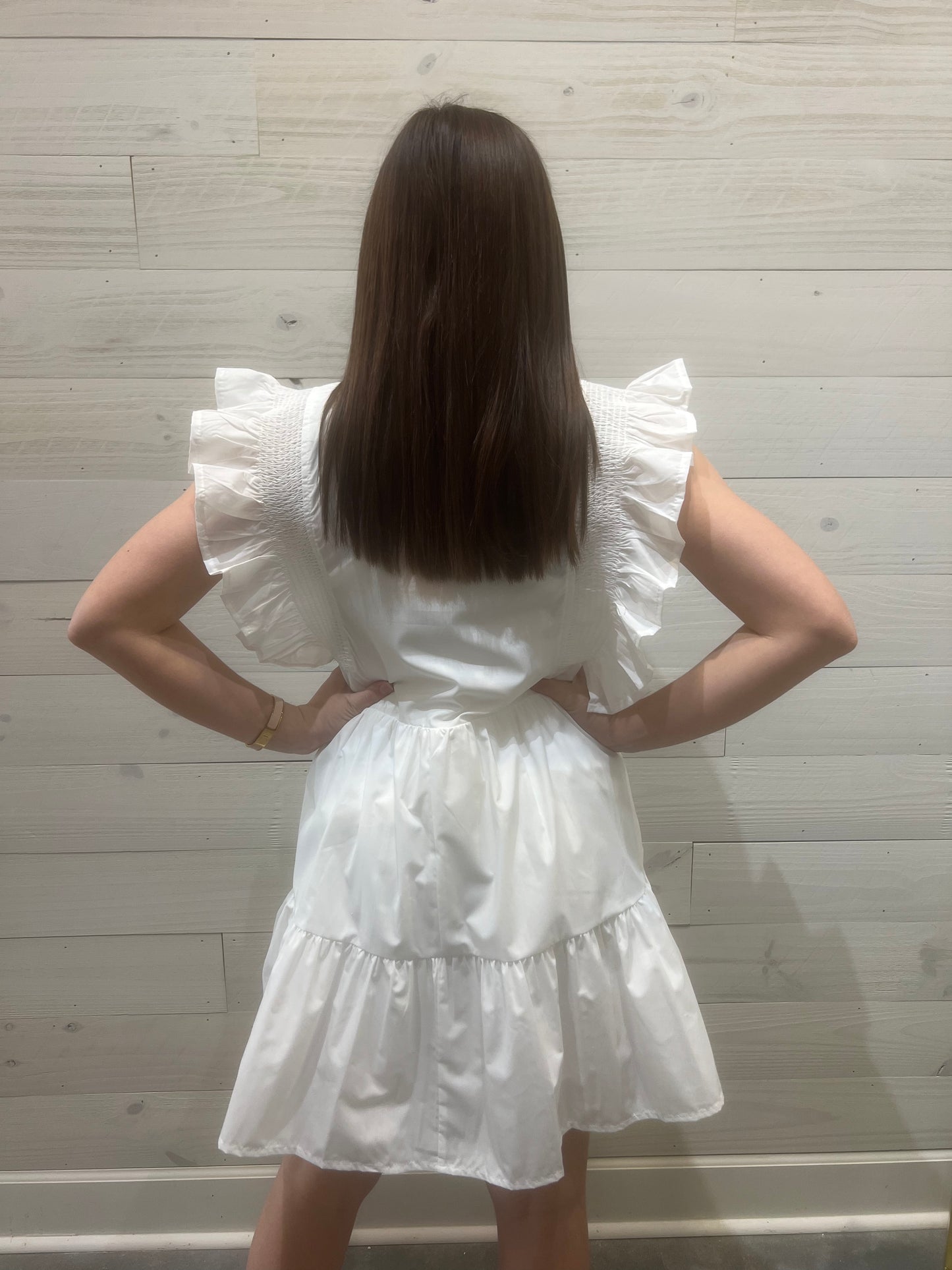 White Poppy Dress