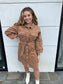 Camel Corduroy Dress